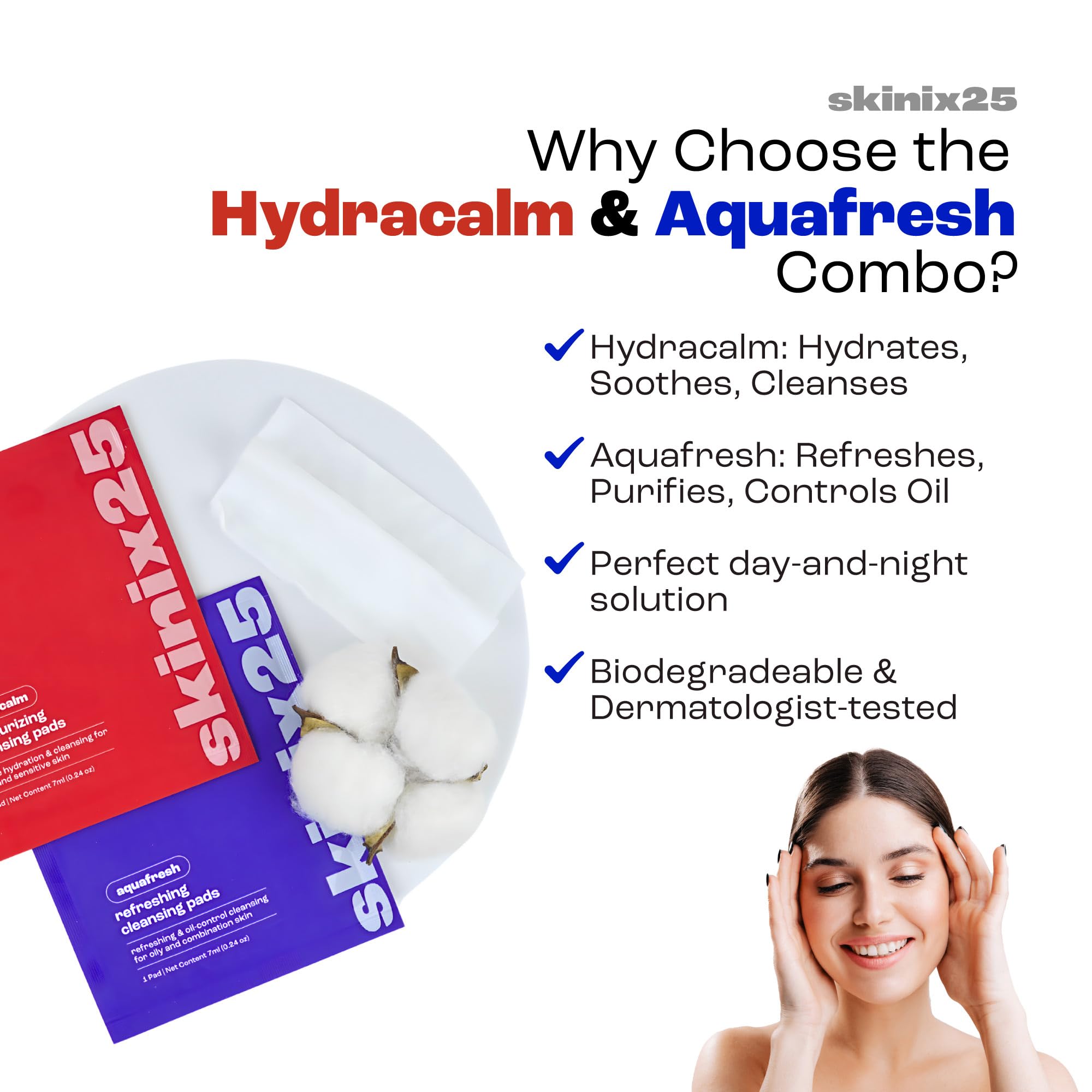 Aquafresh pad used after workout for refreshing cleanse.