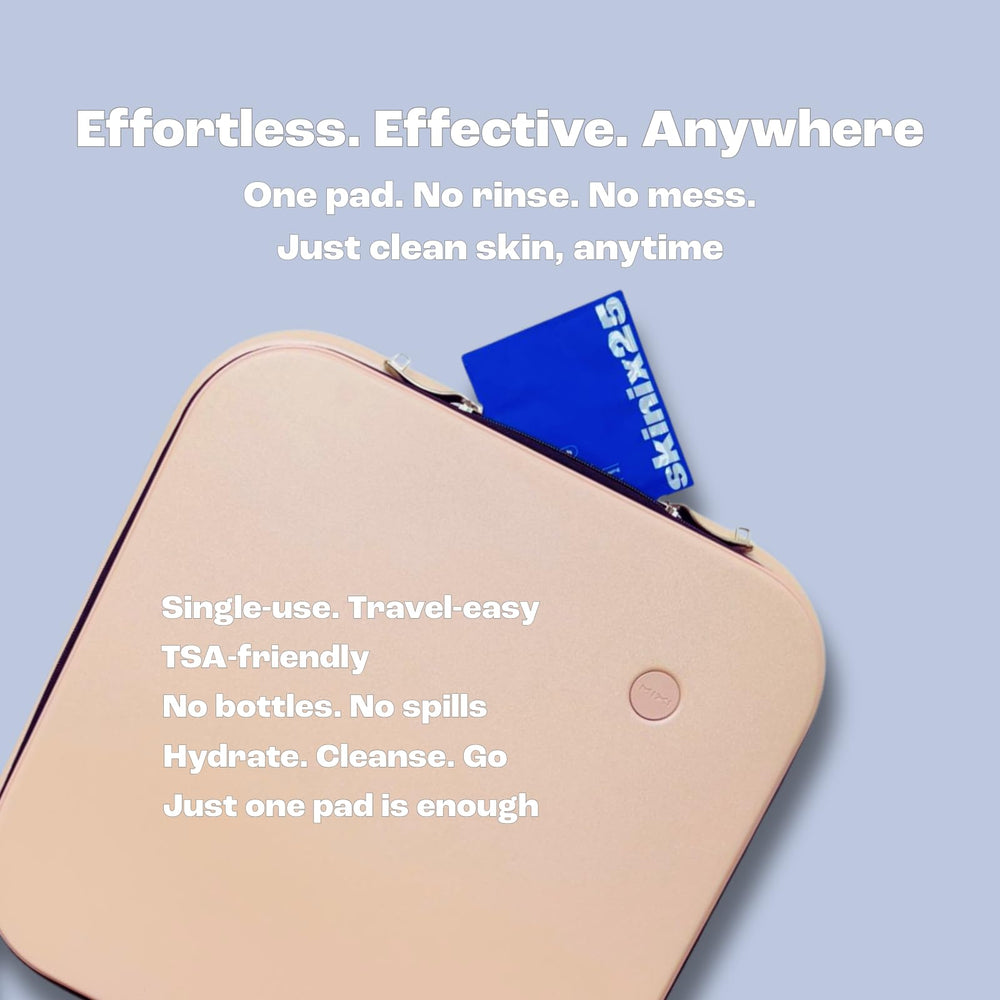 Skinix25 Aquafresh Pads travel kit, airport-ready facial refresh