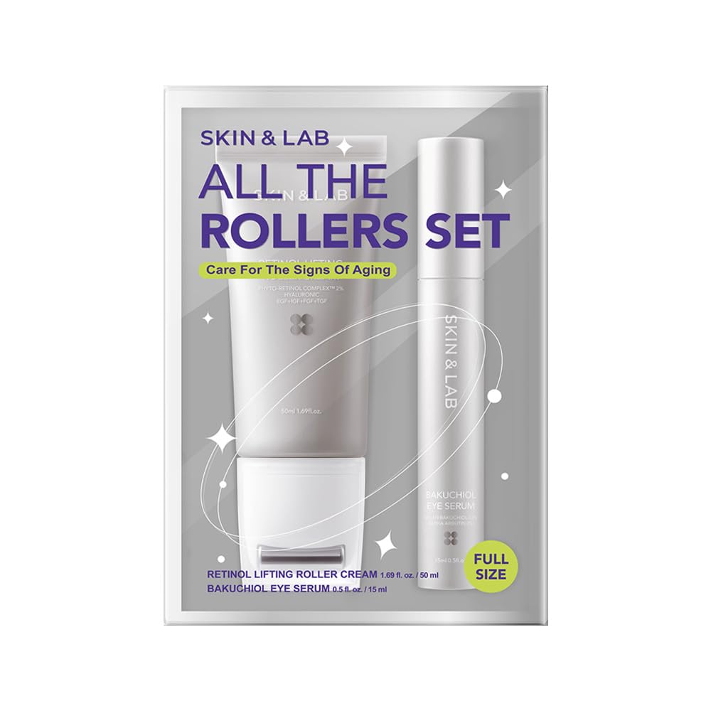 SKIN&LAB Bakuchiol Eye Serum Roller for hydrating eye care and wrinkle-softening potential