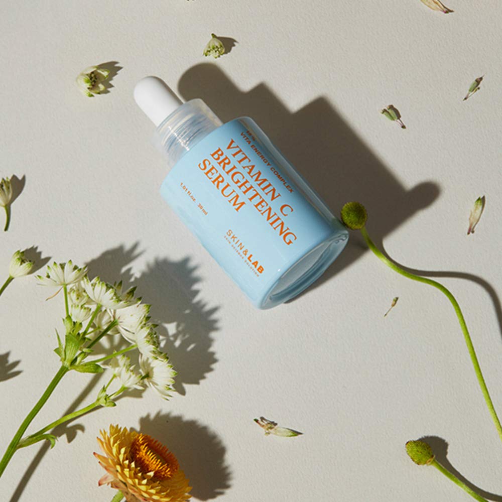 SKIN&LAB serum close-up on skin suggesting refreshed look.
