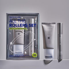 SKIN&LAB Retinol Lifting Roller shown for precise eye-area application