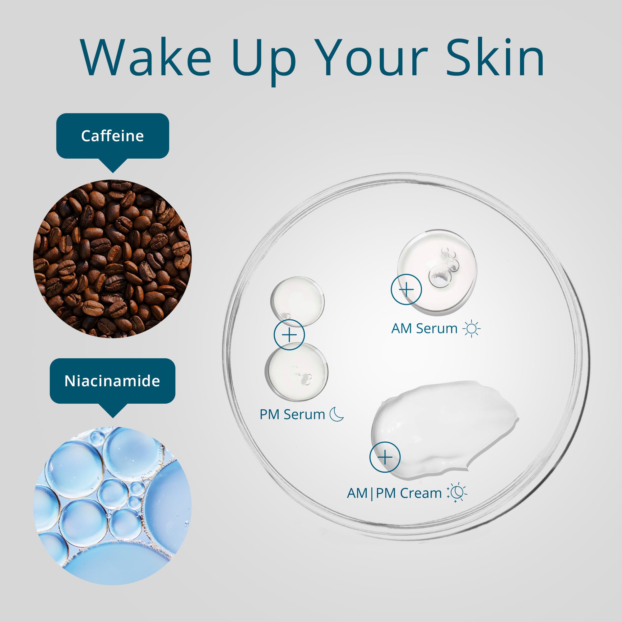 Daily use with SKINN Caffeine Eye Cream supports routine eye care