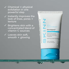 SKINN DermAppeal texture microderm crystals closeup emphasizes brighter, smoother skin.