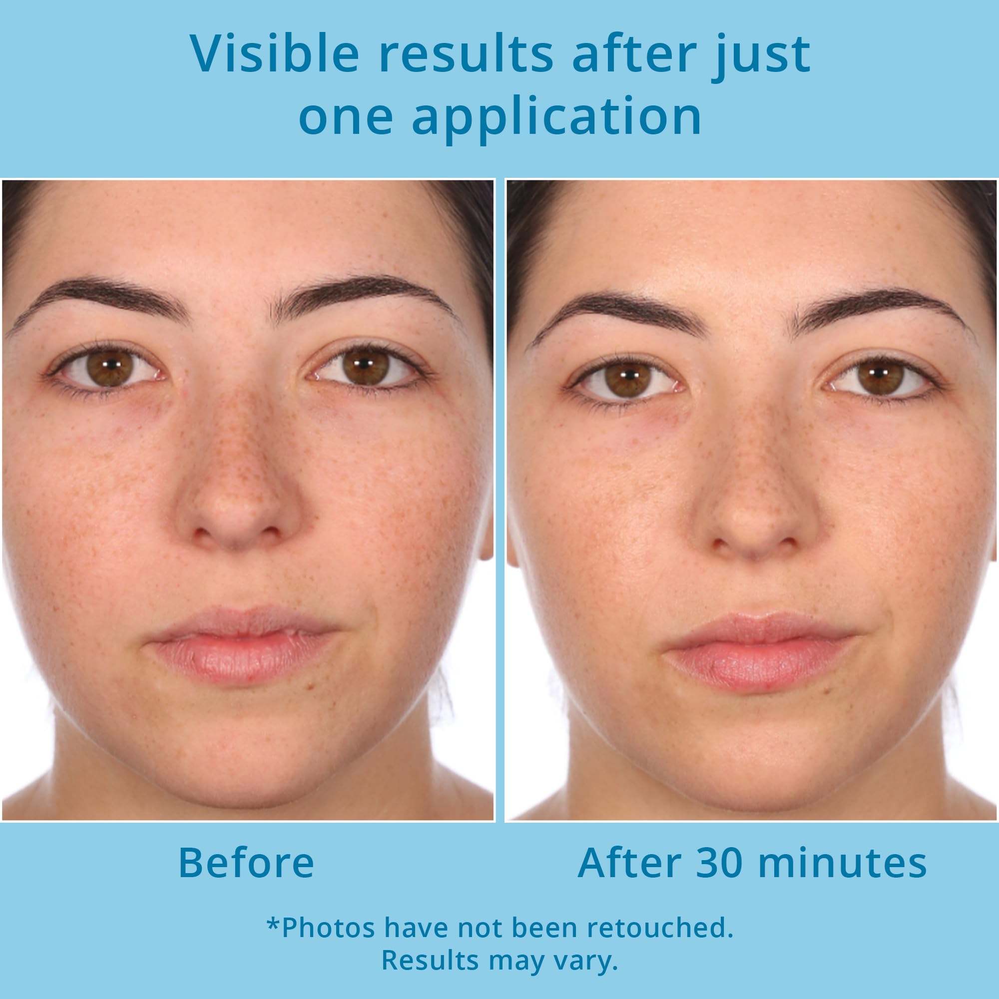 Face application demonstrates smooth, layerable hydration in AM or PM routines.