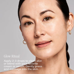SKINN luminous face oil in a daytime routine for a subtle glow and hydration