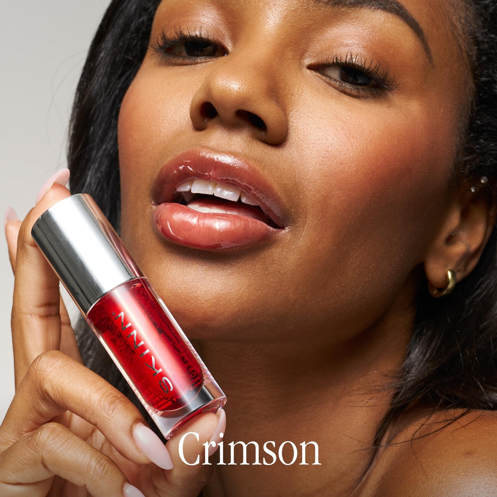 Layer over lipstick or wear alone with SKINN lip oil
