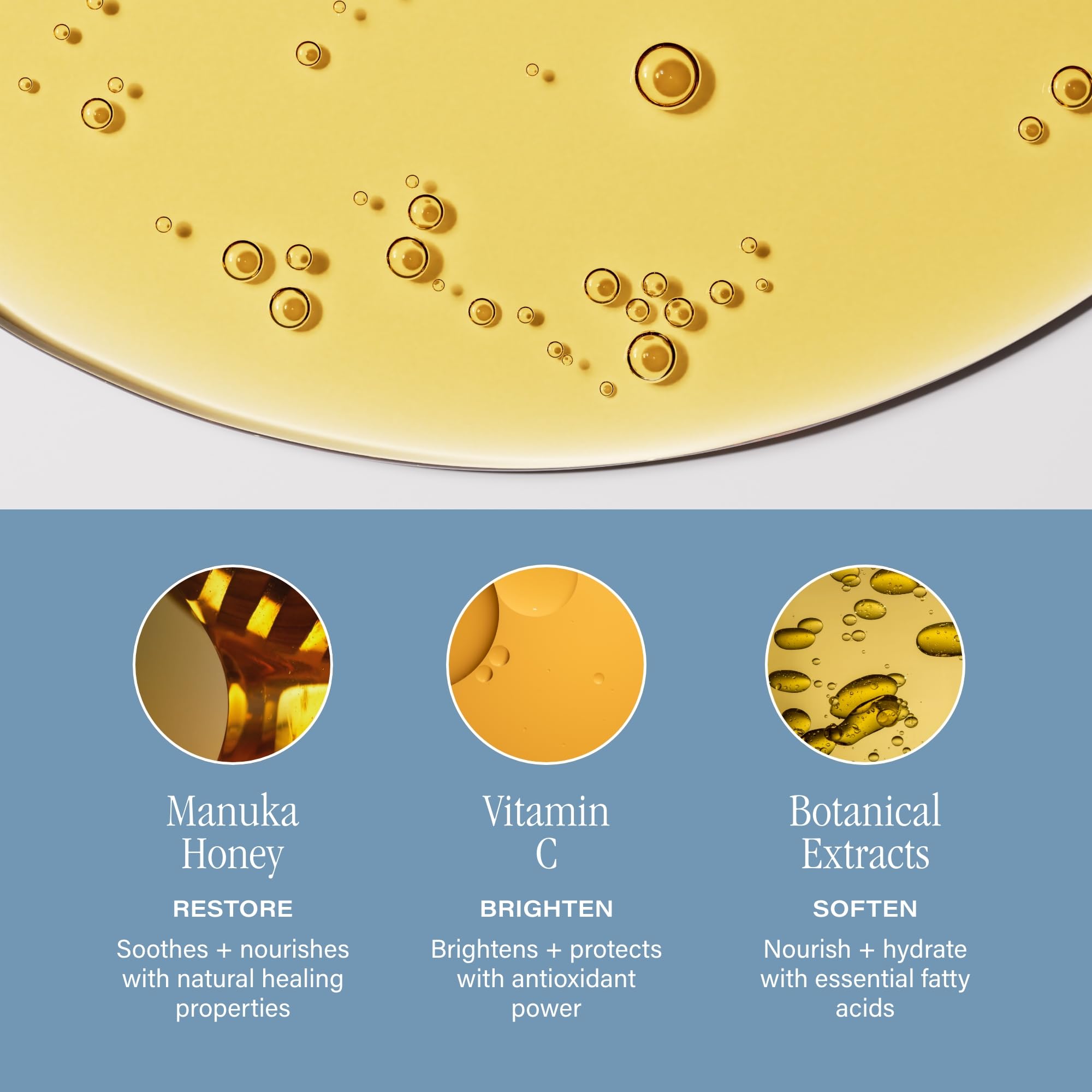 Manuka honey infusion noted in SKINN lip oil for nourishment