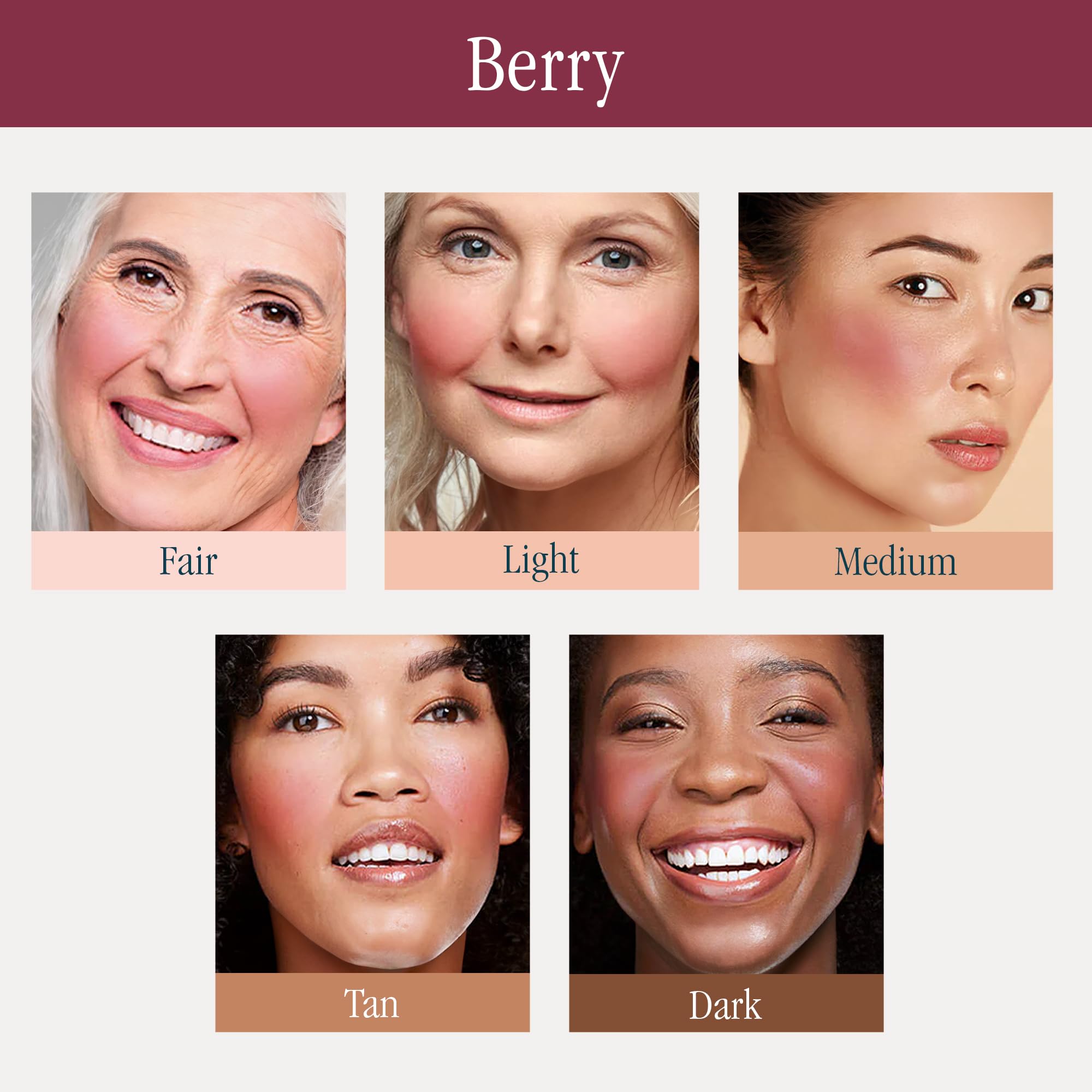 SKINN brush application demonstrates easy blending for natural-looking color.