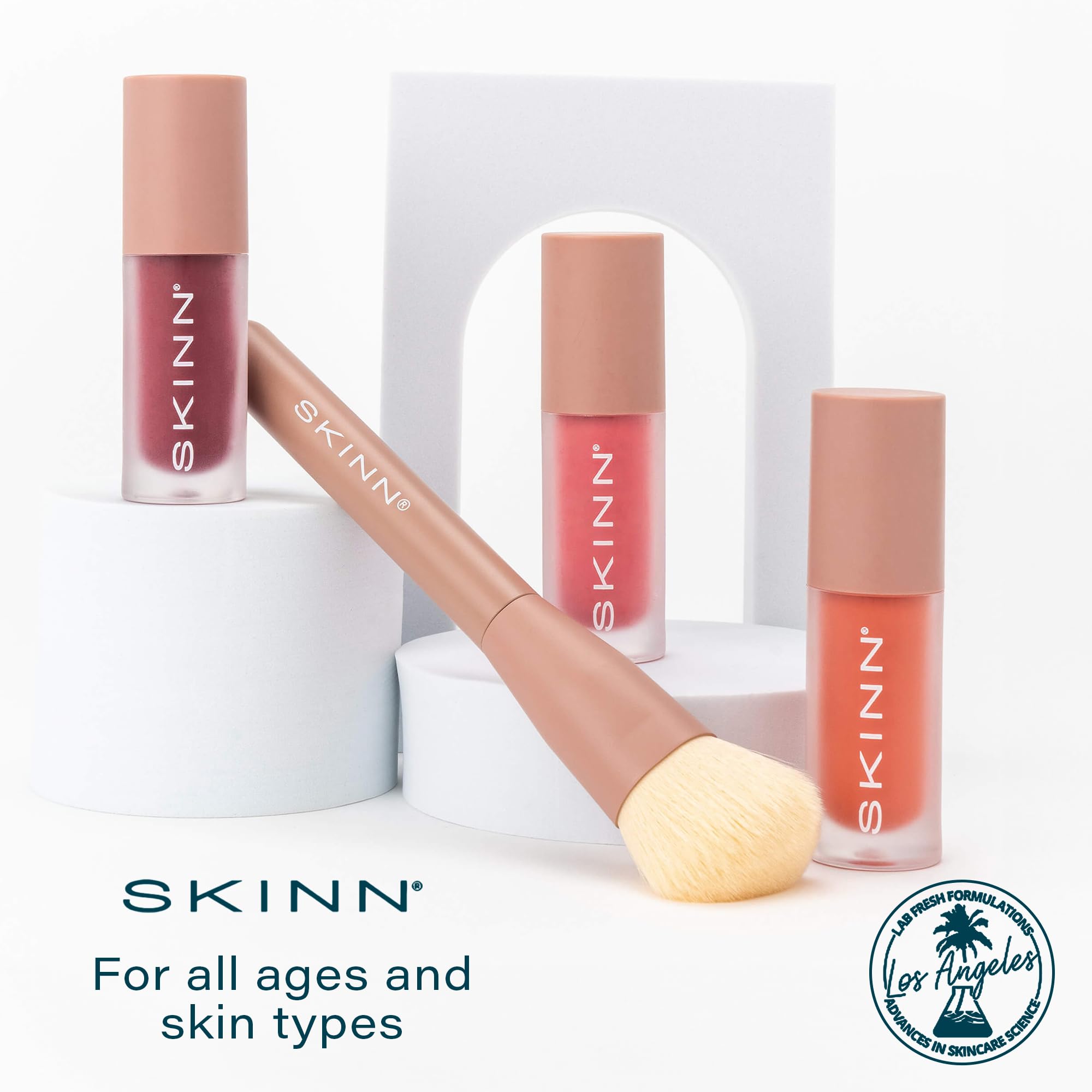 SKINN Treatment Liquid Blush long-lasting-finish stays vibrant without drying.