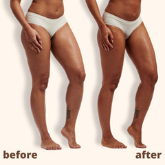 Skinny Tan Tan and Tone Oil texture adds a soft, silky finish to skin.