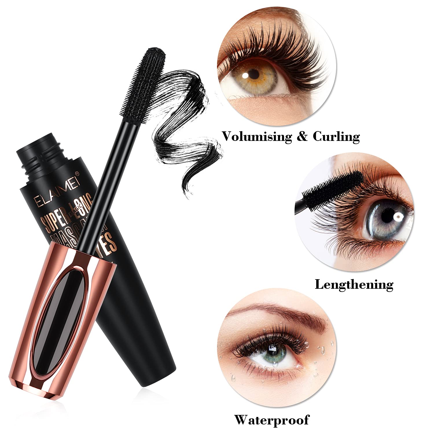 SKINOSM Natural ingredients mascara gentle on sensitive eyes