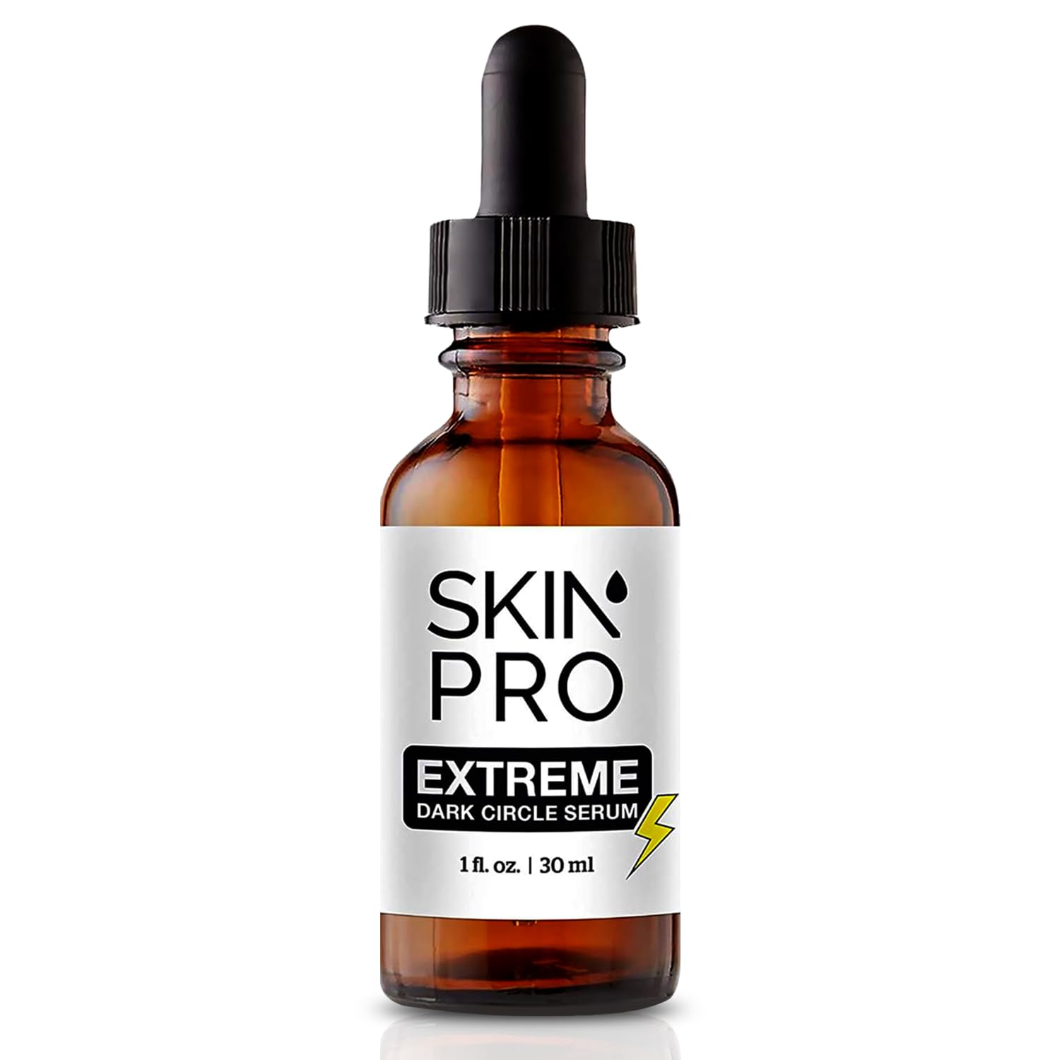 SkinPro Dark Circles Eye Serum bottle showing under-eye brightening benefits
