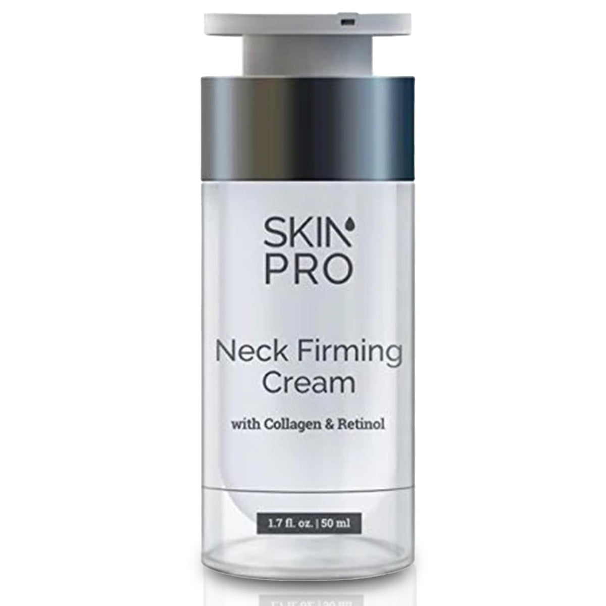 SkinPro Neck Firming Cream bottle pour demonstrates easy application