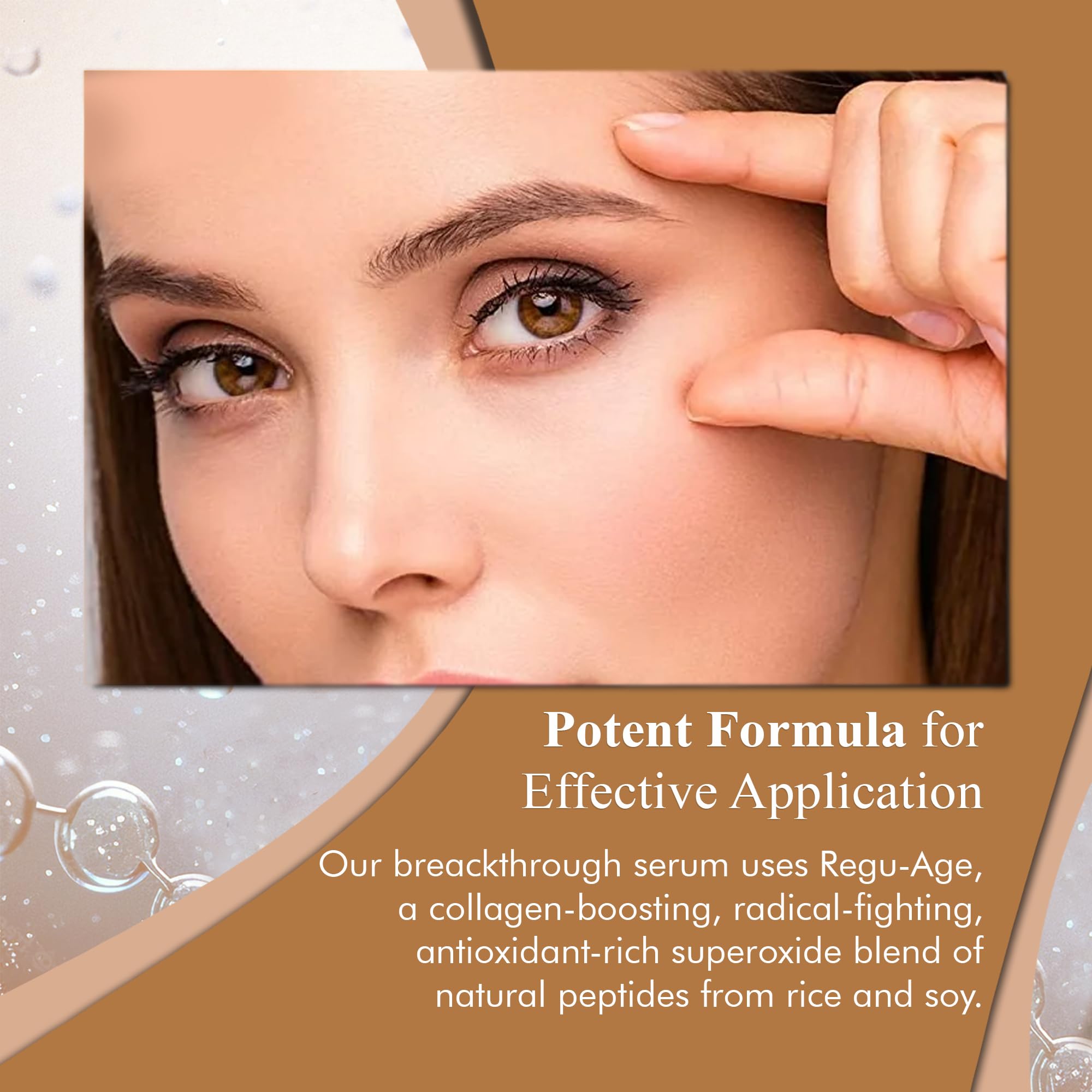 SkinPro Regu-Age peptide blend image focusing on anti-aging ingredient support