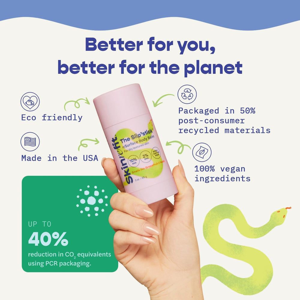 Skinrefit Slip'stick used on arms to help KP bumps feel softer.