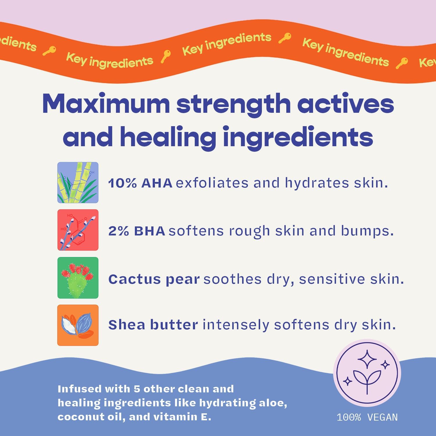 Skinrefit Slip'stick ingredients include cactus pear, shea butter, and coconut oil for hydration.