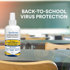 Packaging front of SkinSmart Antimicrobial box and bottle