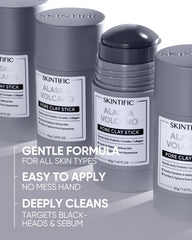 SKINTIFIC Alaska volcanic clay purifies skin while balancing pH.