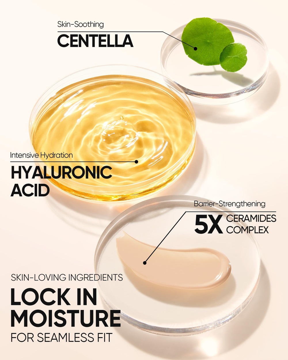 SKINTIFIC Cushion Foundation offers 19 shade swatches for diverse tones