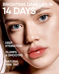 SKINTIFIC glossy sheer lip tint provides natural color and a plumped appearance.