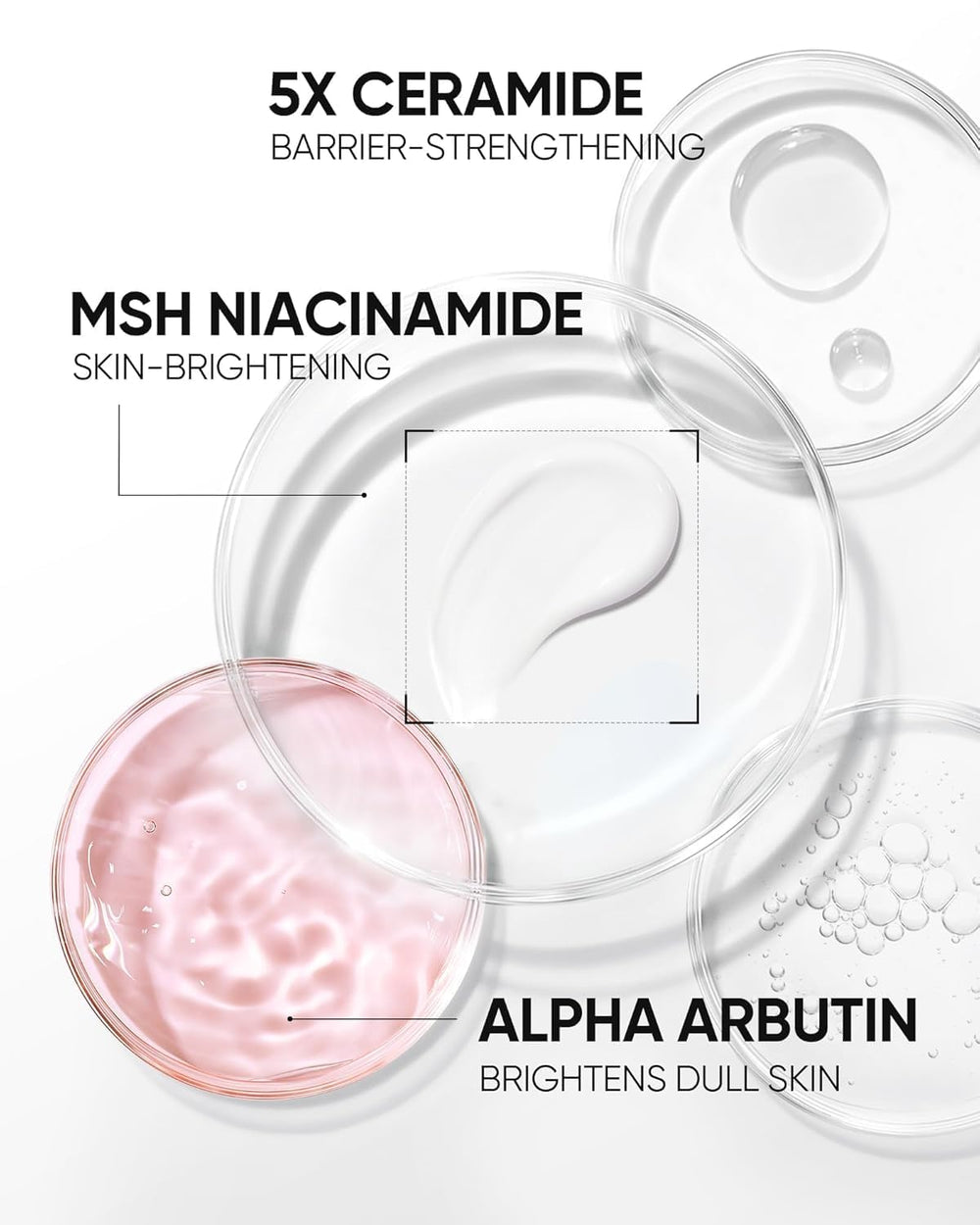SKINTIFIC MSH Niacinamide Brightening Cream application routine with clean fingertips for smooth, hydrated skin