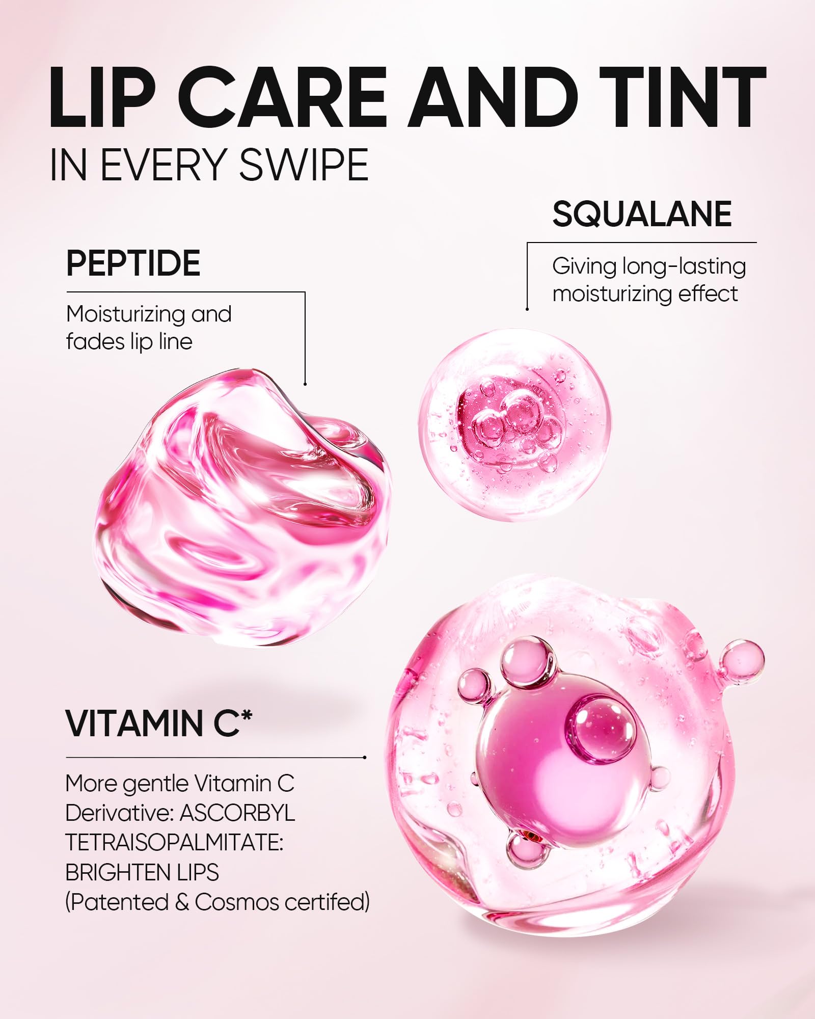 SKINTIFIC lip serum in sleek tube for easy reapplication.