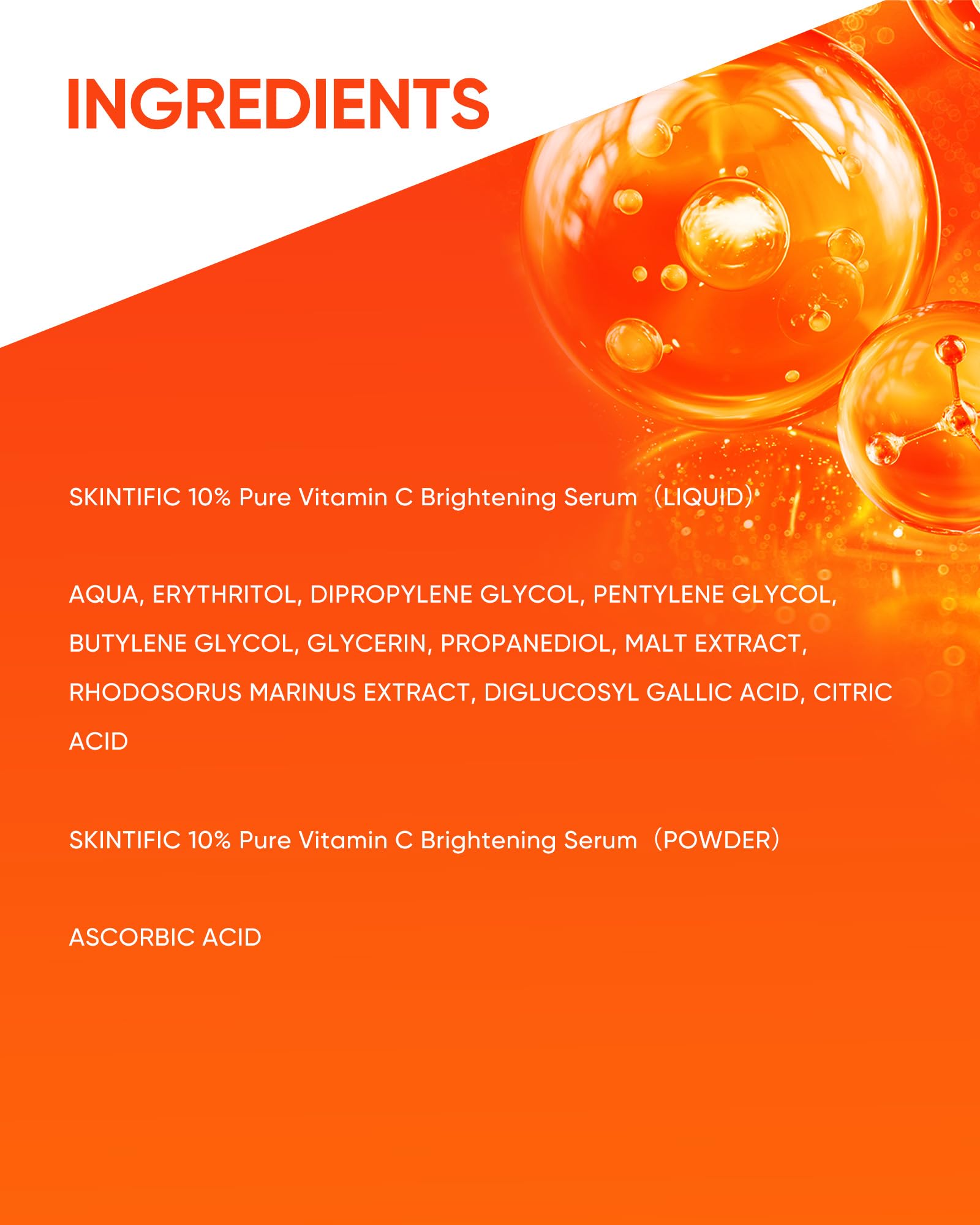 SKINTIFIC serum on skin showing balanced, brightened appearance