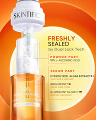 SKINTIFIC bottle being shaken to mix for even distribution of actives