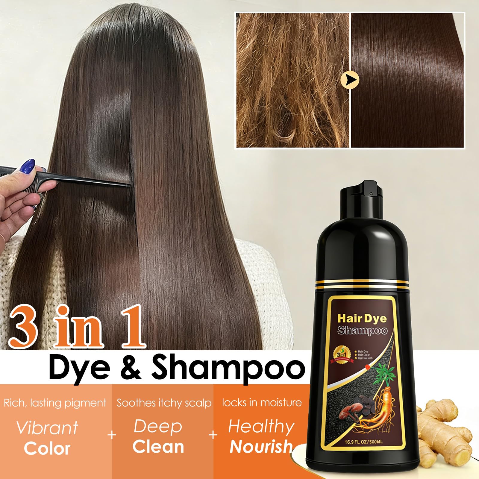 Sklight 3-in-1 solution cleanses, colors, and conditions in one step.