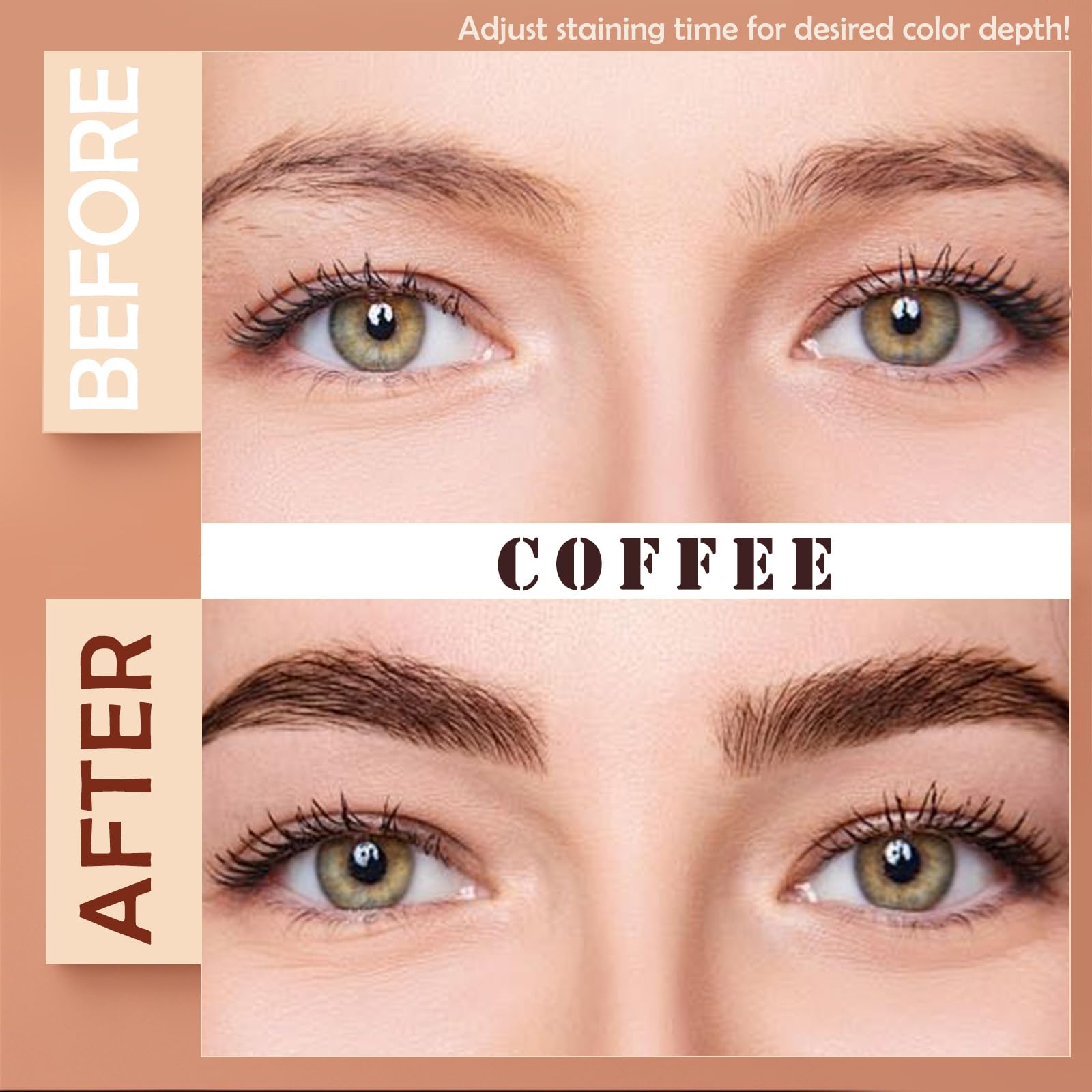 Sklight lash color cream tube in Coffee hue for natural blending.