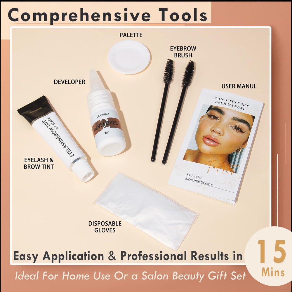 Sklight waterproof and smudge-proof formula emphasizes long wear results.
