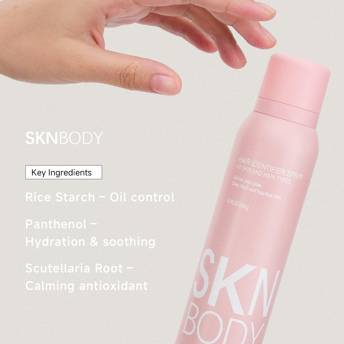 SKNBODY Smooth skin after dermaplaning following the routine.