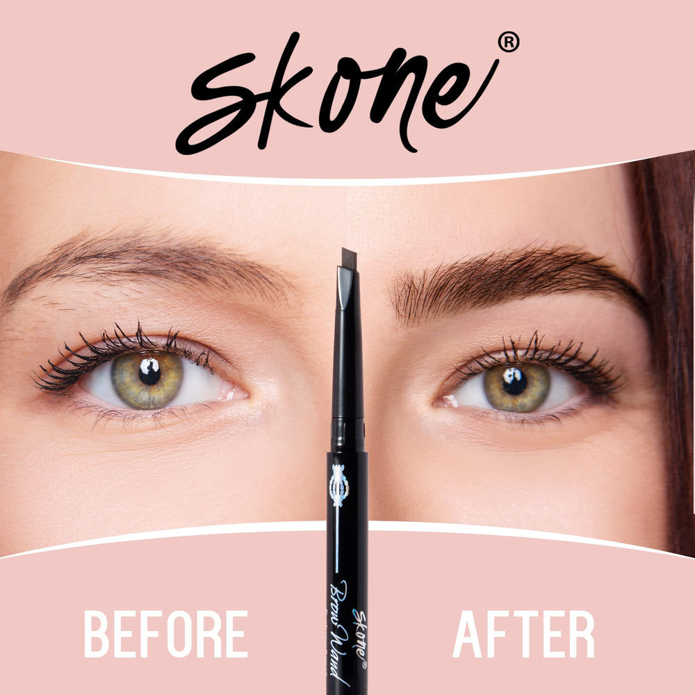 Skone smudge-proof eyebrow pigment demonstrates longevity during workouts.