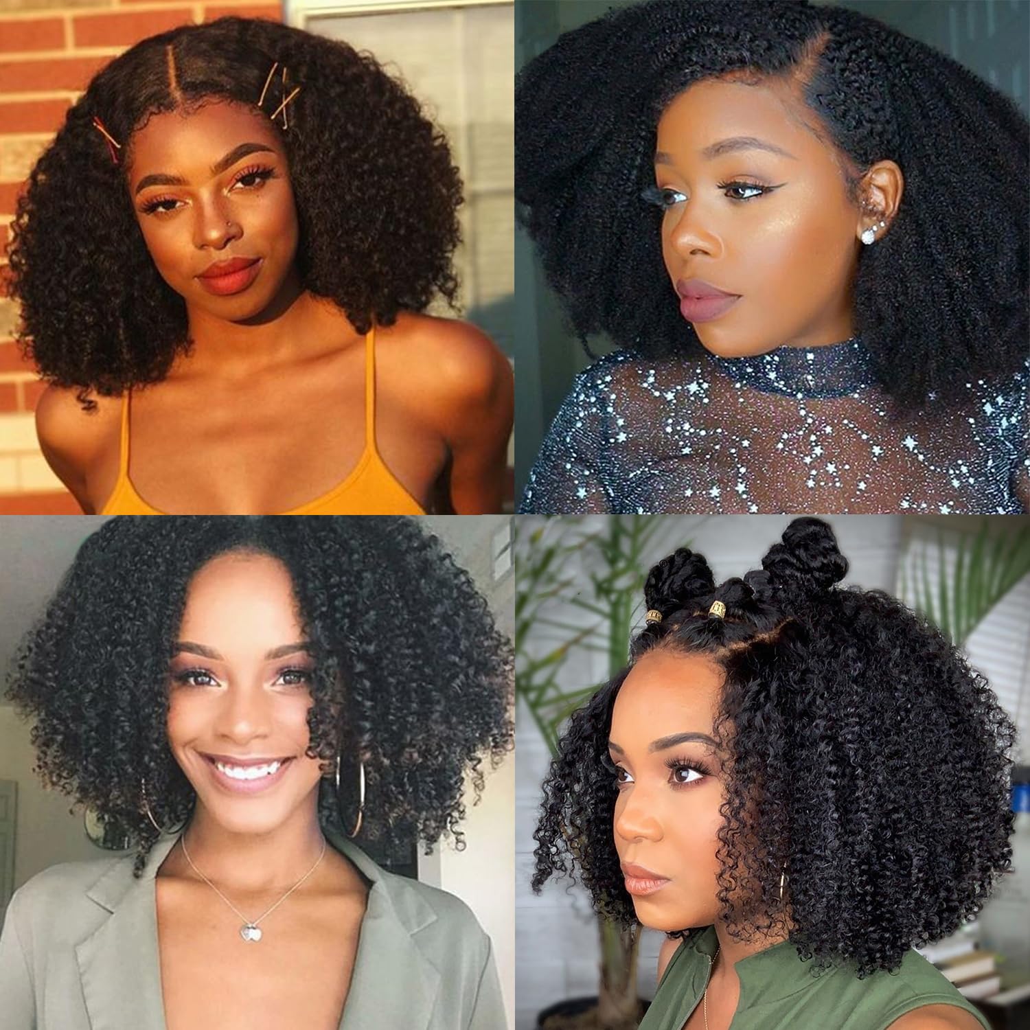 Skouty Bob Wig pre-plucked baby hairs for a realistic hairline.