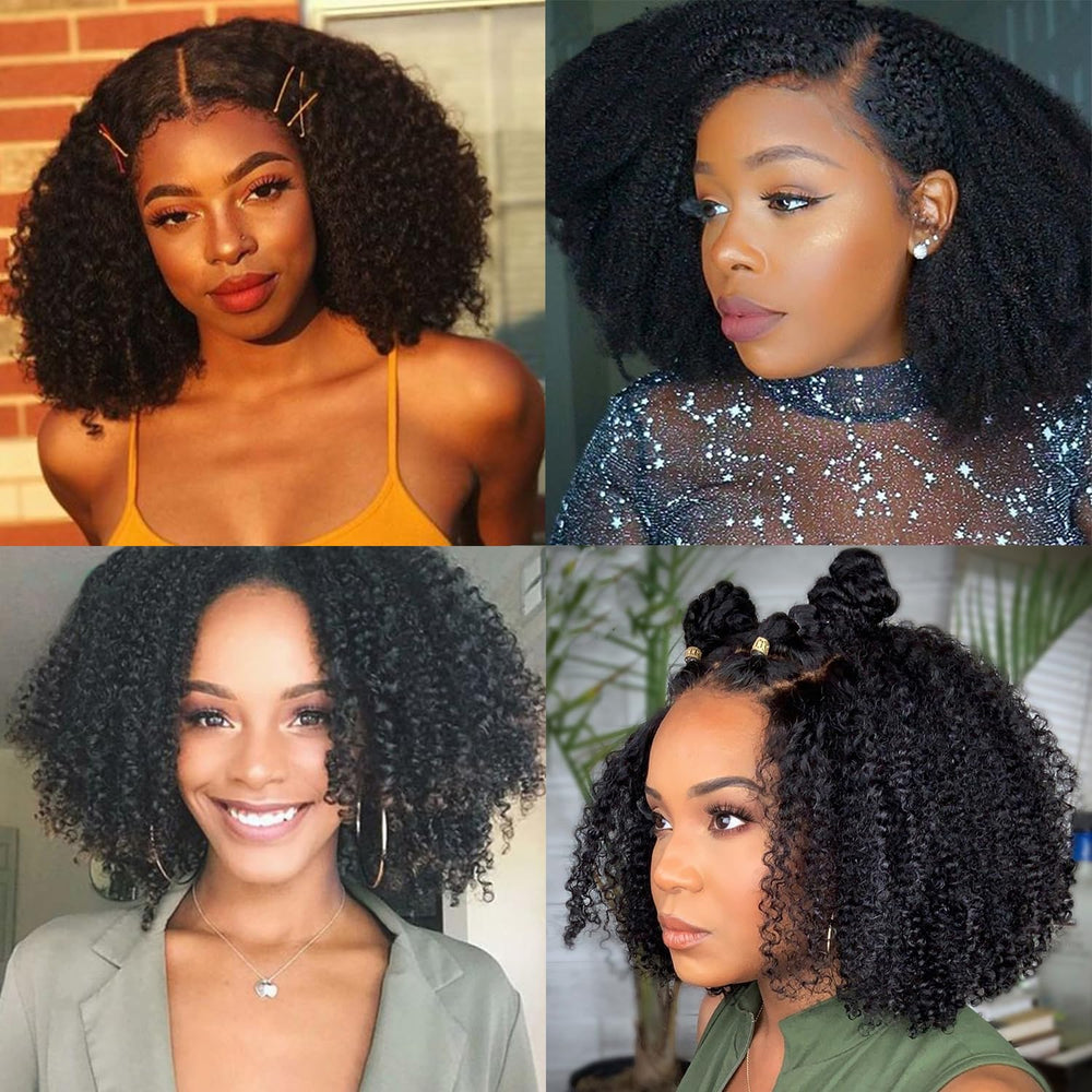 Skouty Bob Wig pre-plucked baby hairs for a realistic hairline.