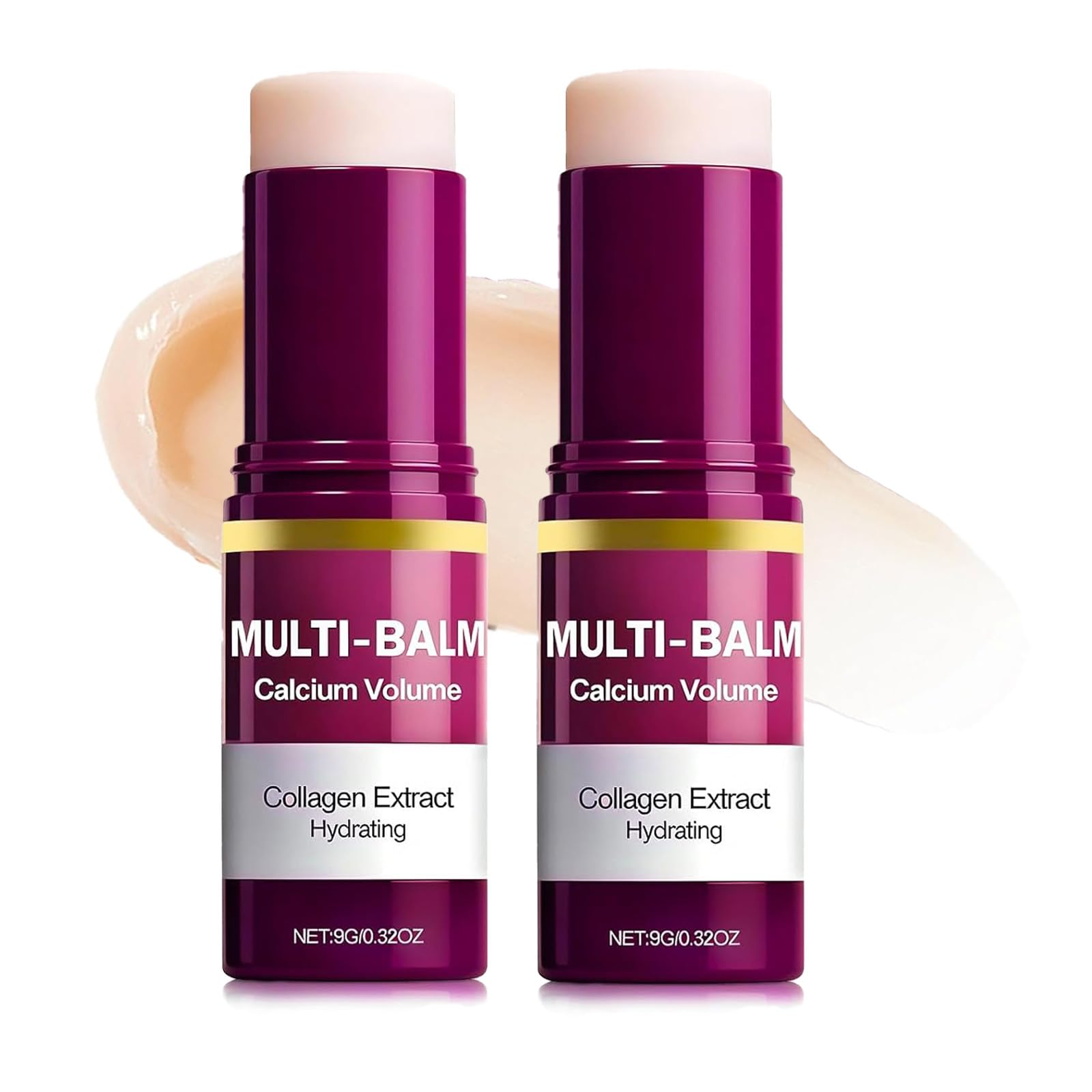 SKROSS Calcium Multi Balm stick on the face for lasting hydration and a smooth feel.
