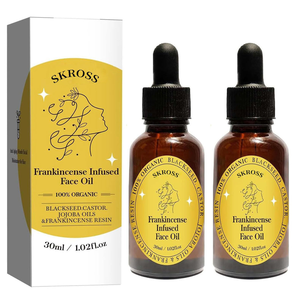 SKROSS frankincense resin oil bottle for daily hydration and nourishment