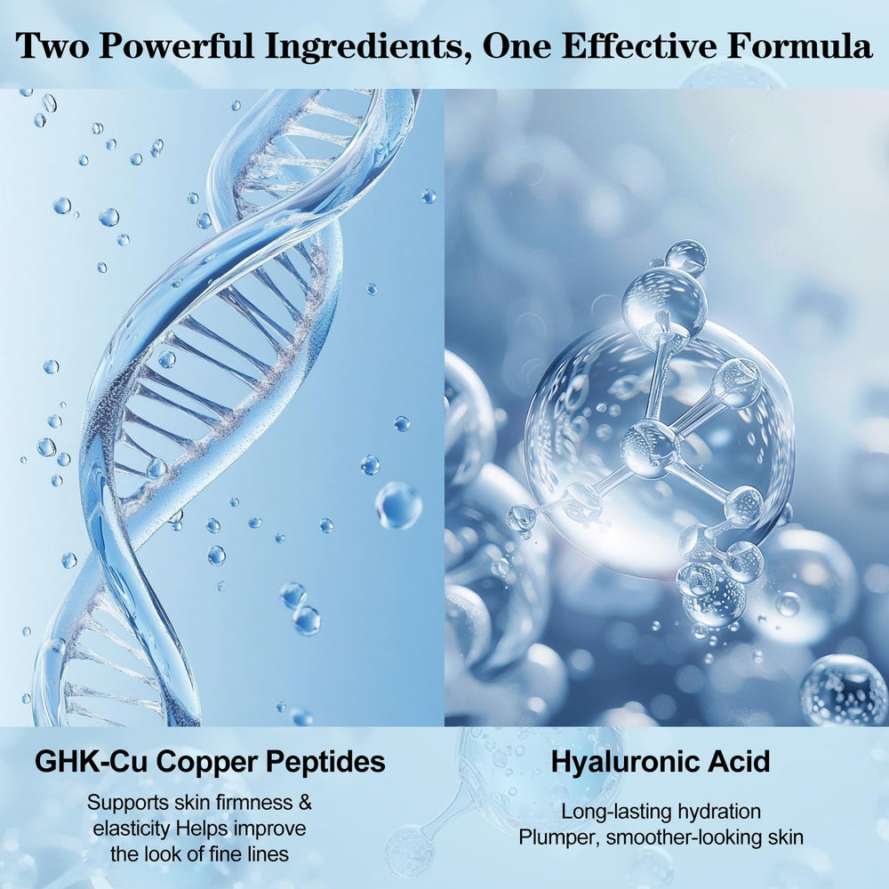 SKSOYT Copper Peptide Serum application shot for easy layering