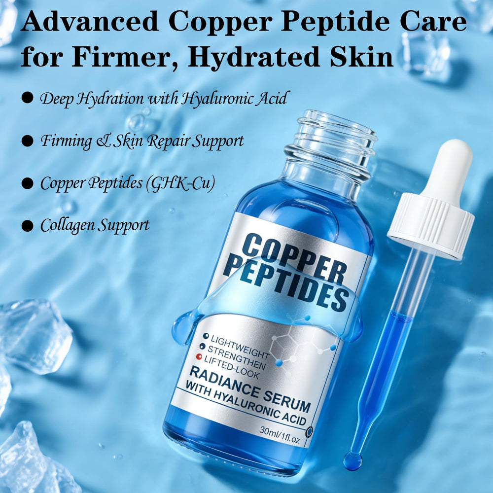 SKSOYT Copper Peptide Serum GHK-Cu closeup highlights peptide complex