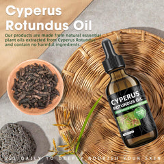SKSOYT Cyperus Rotundus Oil ingredient close-up shows natural purity.