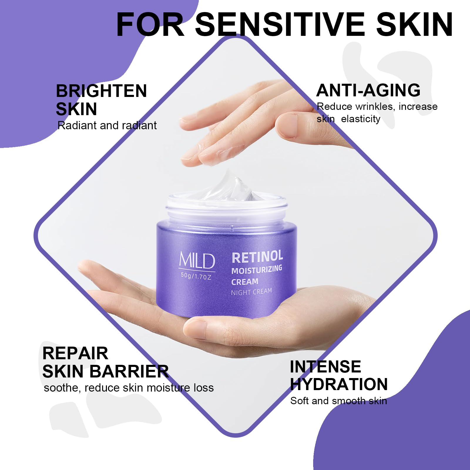 SKSOYT Night Cream application technique shows easy nightly skincare routine.