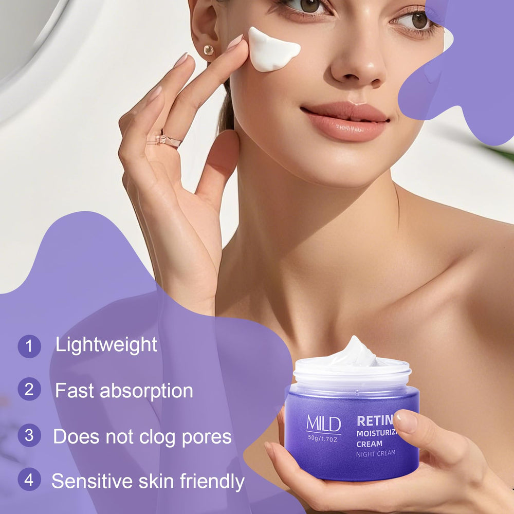 SKSOYT Night Cream texture close-up reveals lightweight, easy spreading formula.