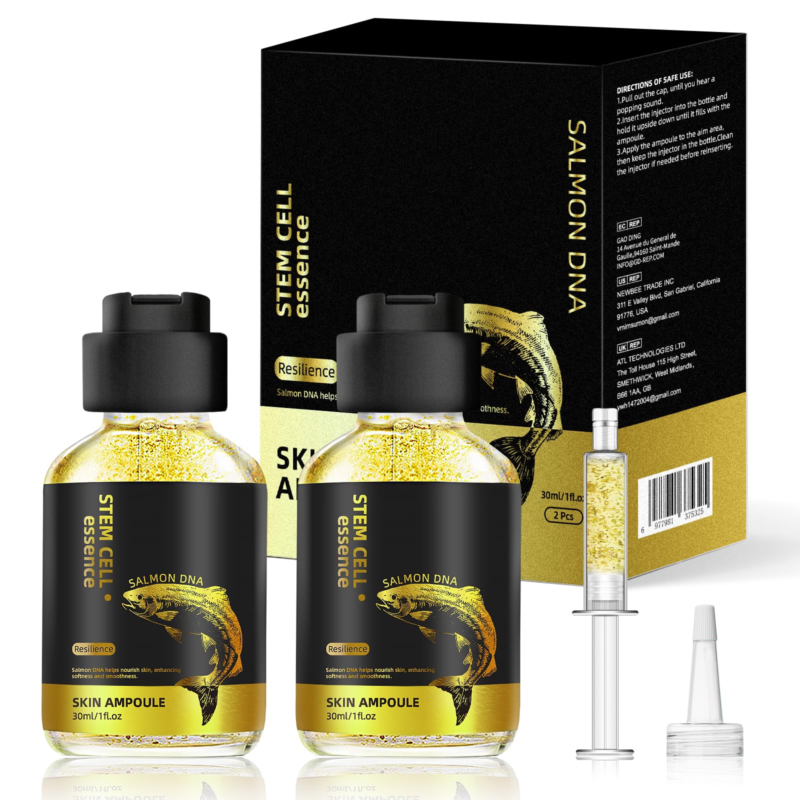 SKSOYT Salmon DNA Serum bottle ready for microneedling routine