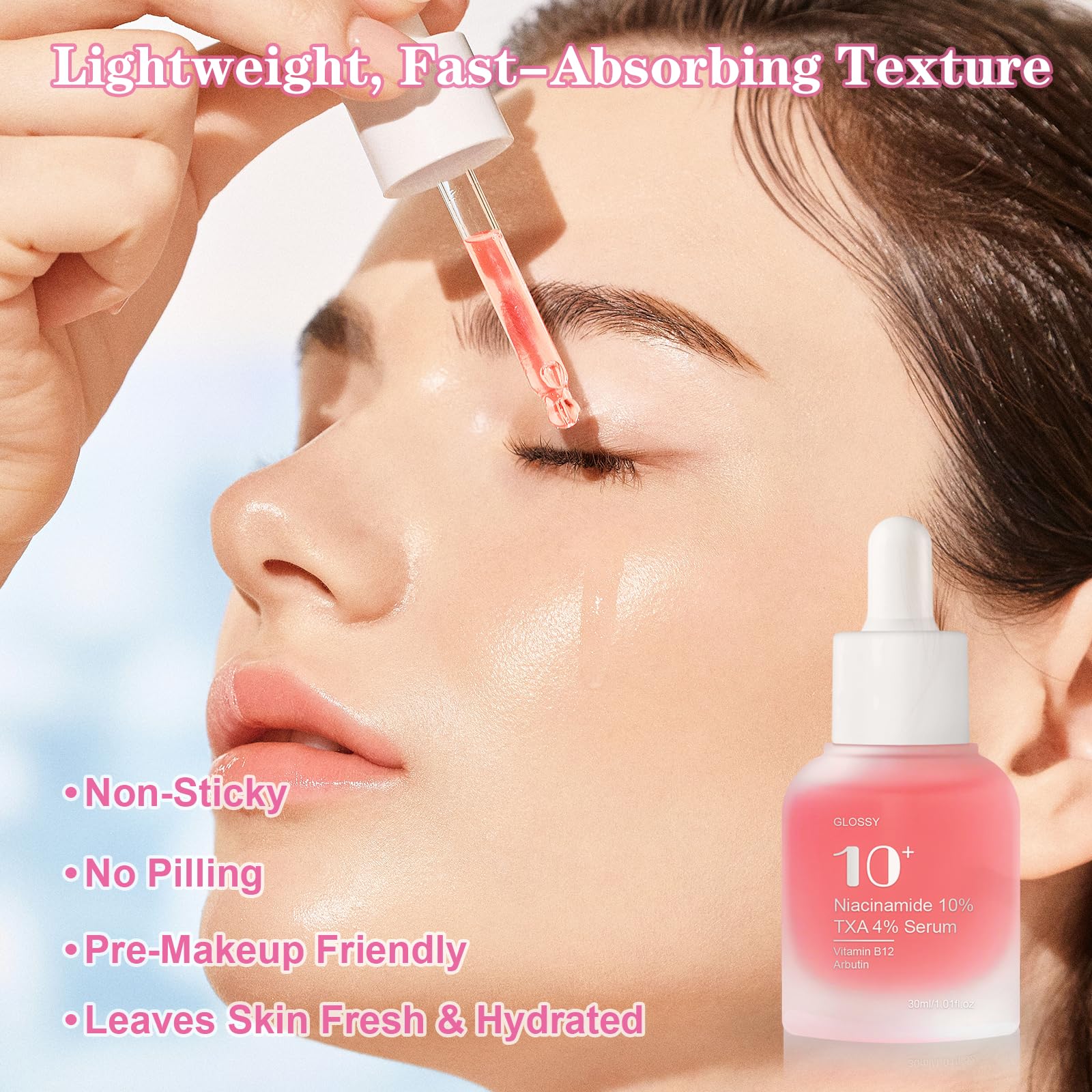 SKSOYT serum with Hyaluronic Acid for lightweight hydration.