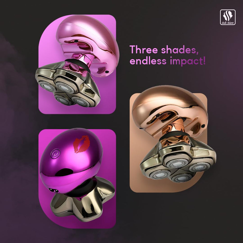 Premium pink finish adds style to your grooming routine.