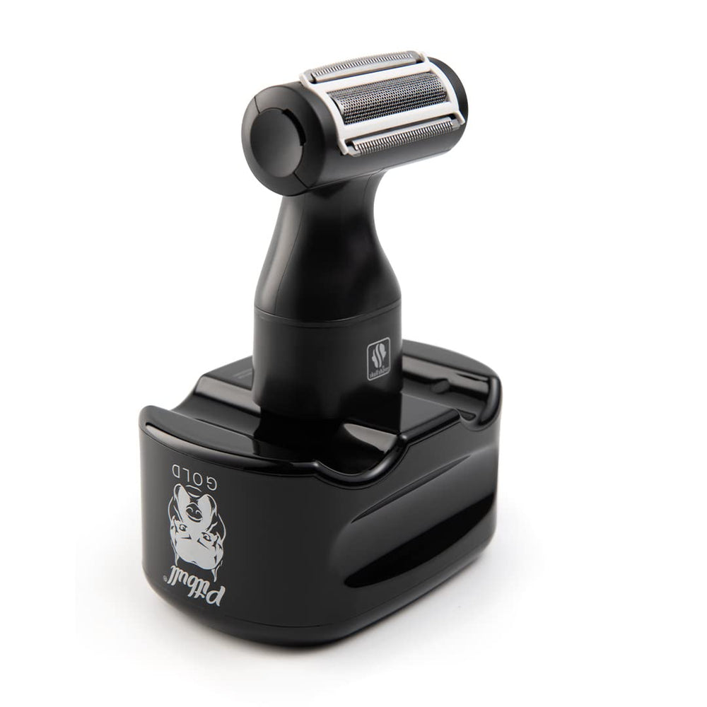 Skull Shaver foil attachment for bikini line offers precise shaping with a gentle glide.