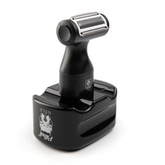 Skull Shaver foil attachment for bikini line offers precise shaping with a gentle glide.