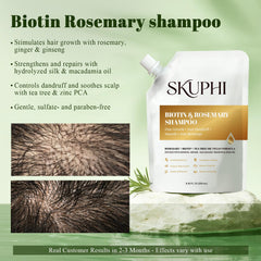 Creamy lather from SKUPHI Shampoo enriches hair texture during wash