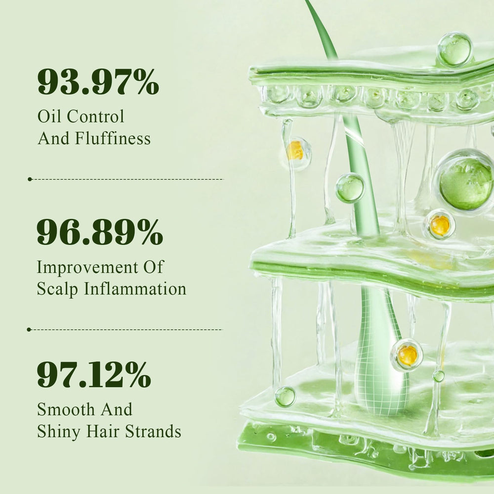 Close-up of scalp during wash with SKUPHI shampoo, feeling refreshed