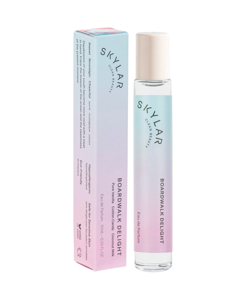 Skylar Boardwalk Delight bottle front view, ideal for everyday wear.